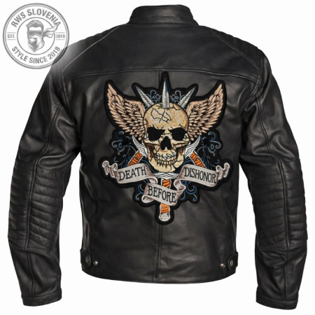 XXL NAŠITEK - DEATH BEFORE DISHONOR 30 X 31 CM