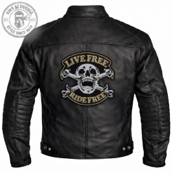 XXL NAŠITEK - LIVE FREE - RIDE FREE - 24 X 23,5 CM