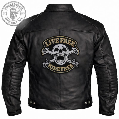 XXL NAŠITEK - LIVE FREE - RIDE FREE - 24 X 23,5 CM