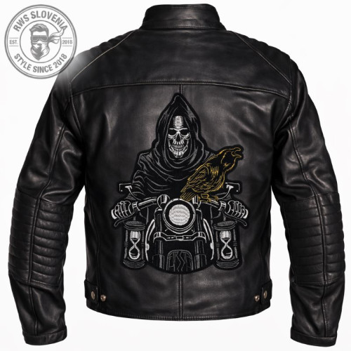 XXL NAŠITEK - DEATH AND THE CROW 32 X 26 CM